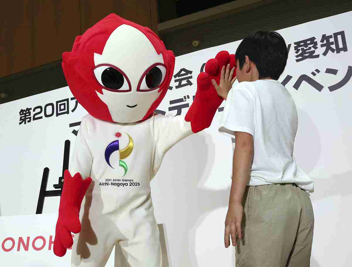 アジア大会、公式マスコット『ホノホン』にネットざわつく 「何これ」「目がちょっと…」