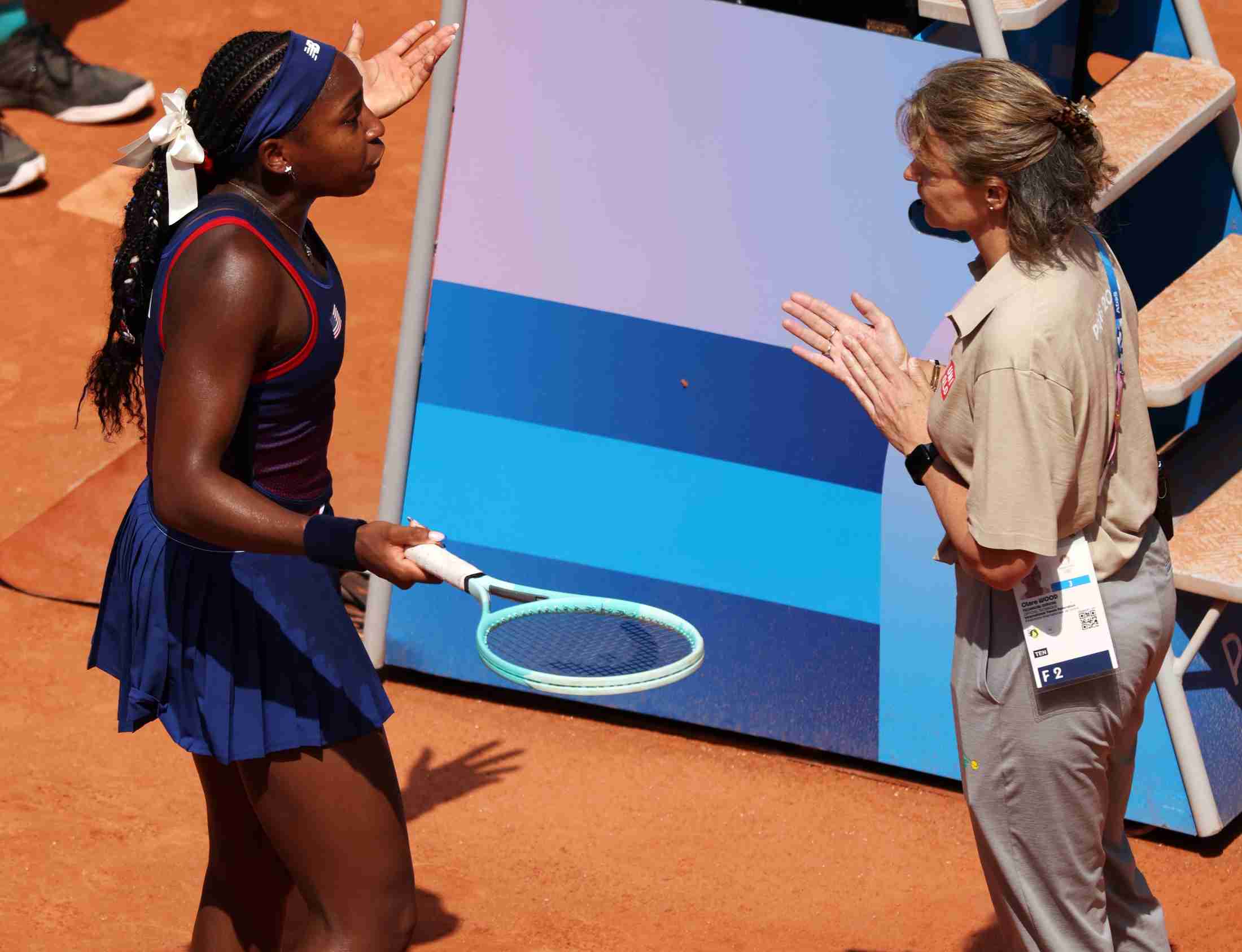 疑惑の判定に世界2位の20歳が涙...審判に猛抗議も判定覆らず3回戦敗退＜パリ五輪＞（tennis365.net） - Yahoo!ニュース