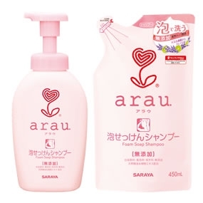 アラウ.泡せっけんシャンプー | アラウ. | 製品情報 | サラヤ株式会社　家庭用製品情報