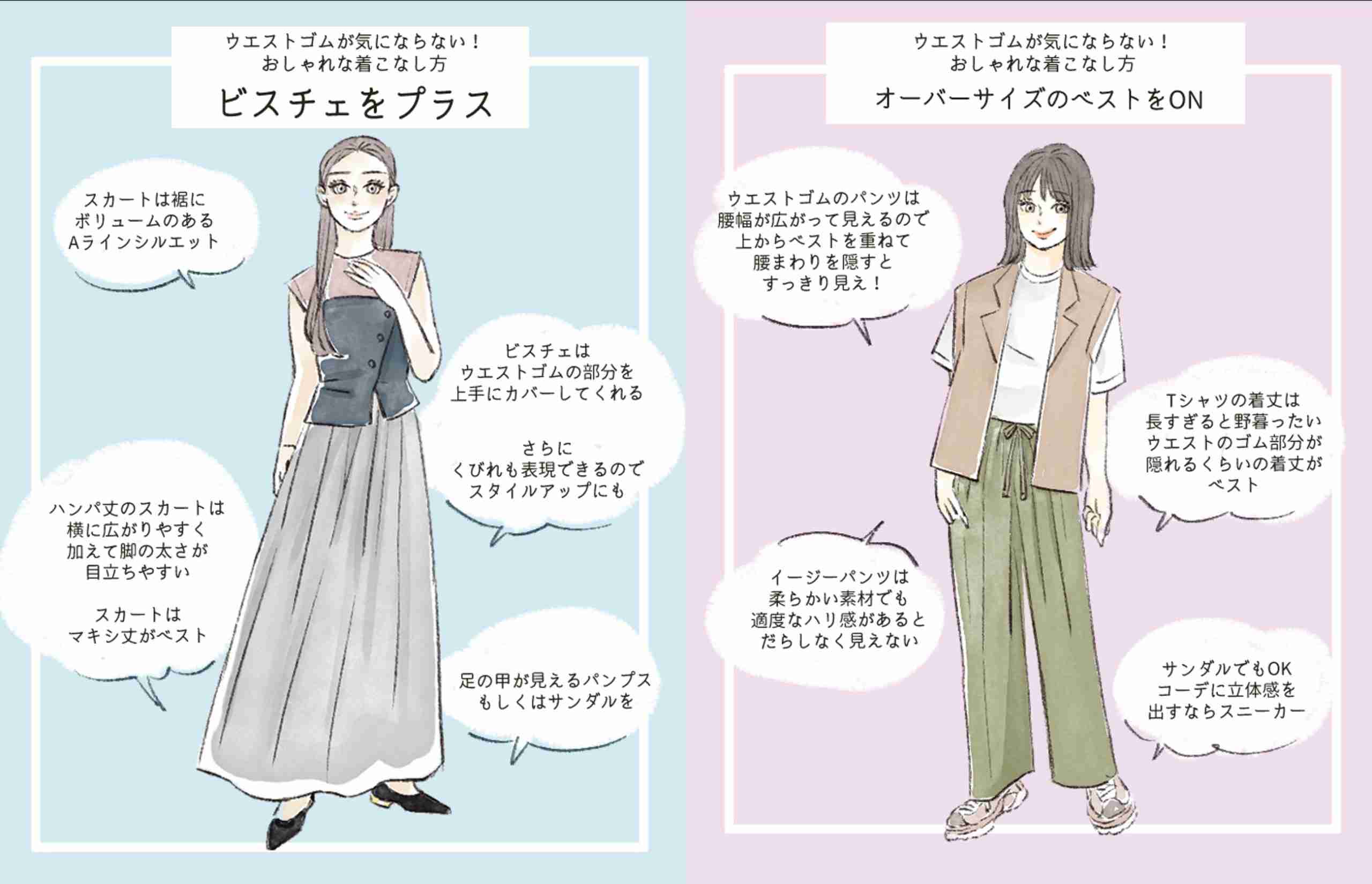 「ウエストがゴムの服」はダサい？ 野暮ったく見える人と“なぜか洗練されてる人”ほんの少しの違い | 女子SPA！