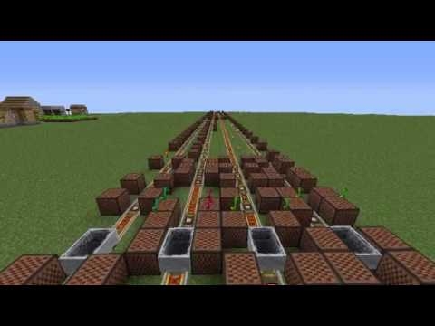 【minecraft】女々しくてをnoteblockで演奏してみた - YouTube