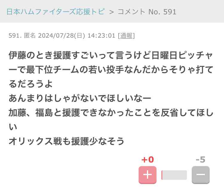 日本ハムファイターズ応援トピ