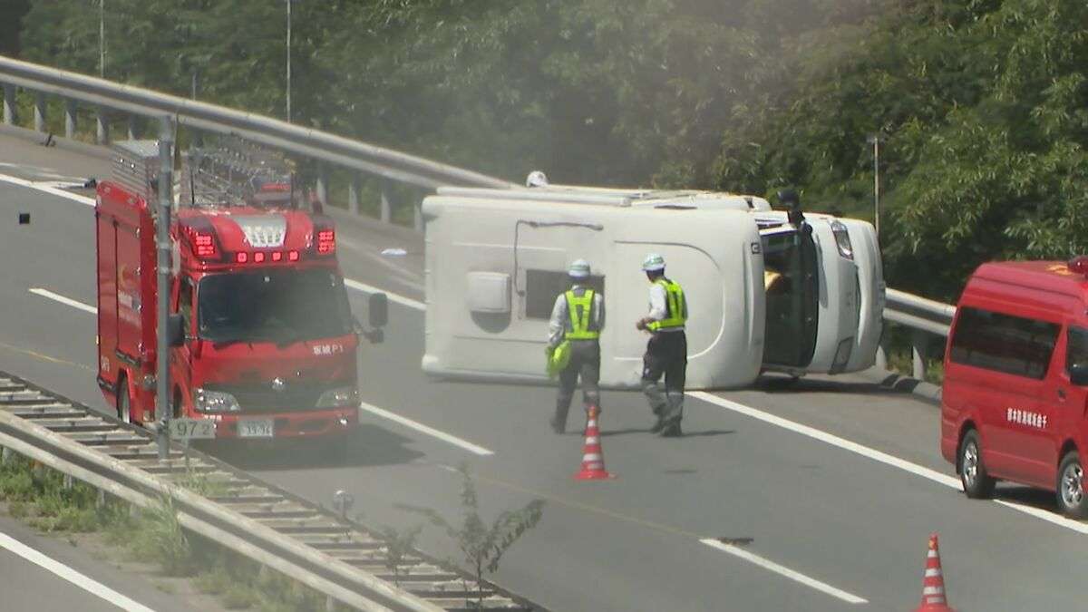 【速報】8歳の男の子が死亡　上信越道で一家が5人乗ったキャンピングカーの横転事故　意識不明の重体でドクターヘリで病院に搬送も… | SBC NEWS | 長野のニュース | SBC信越放送
