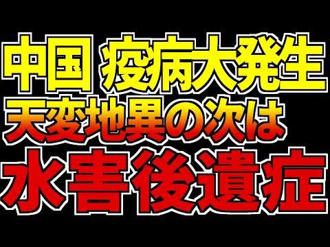 中国全土で疫病蔓延…水害後遺症が異次元！猛暑、干ばつ、洪水の先がエグすぎる…中国崩壊まで待ったなし【海外の反応】