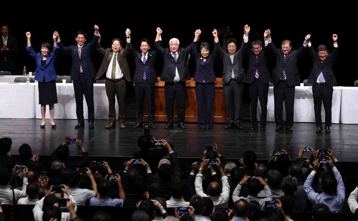 小泉氏、議員支持で先行　党員票含め高市・石破氏と「３強」―自民総裁選、決選投票の公算：時事ドットコム