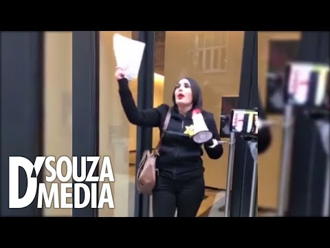 LIVE: Laura Loomer chains herself to the door of Twitter HQ in protest of her lifetime ban