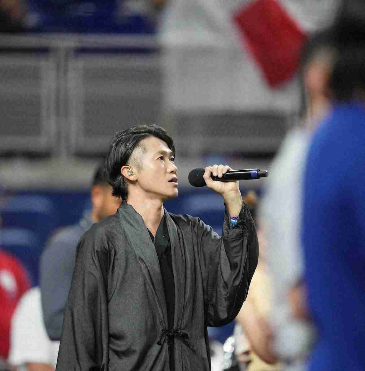 ナオト・インティライミが大谷翔平らの前で「君が代」独唱　球場では和太鼓演奏も― スポニチ Sponichi Annex 野球