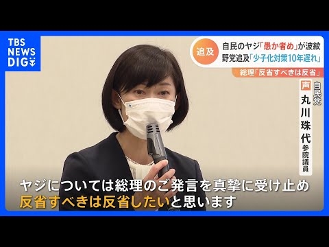 「愚か者めが、このくだらん選択をしたバカ者ども絶対忘れん」丸川珠代議員が過去のヤジ「反省」　民主党政権期の子ども手当法案の採決｜TBS NEWS DIG