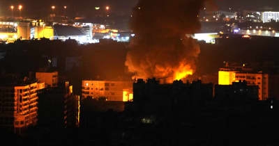 ベイルート、一晩に25回空爆　イスラエル軍、人口密集地を攻撃 ｜ 共同通信