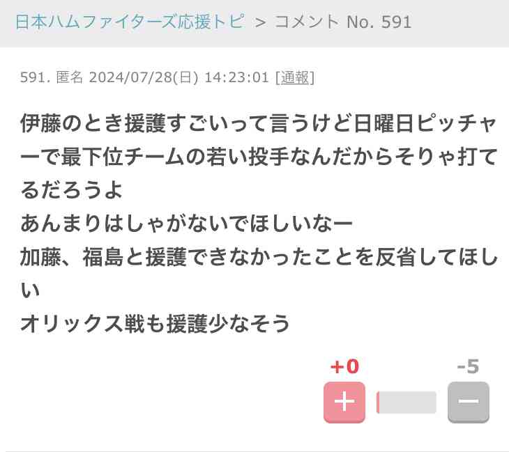 日本ハムファイターズ応援トピ