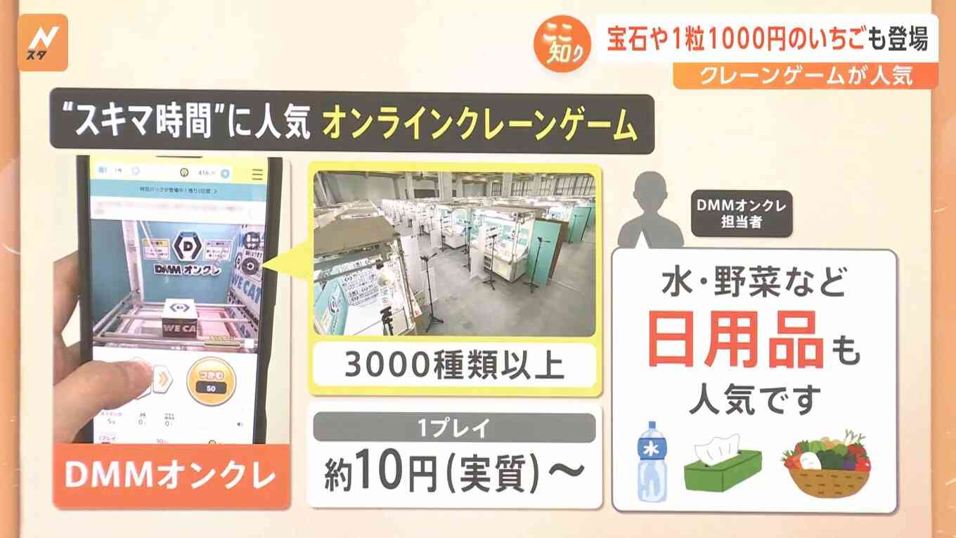 「クレーンゲーム」第3次ブーム、市場規模3000億円超、異業種からも続々参入【Nスタ解説】