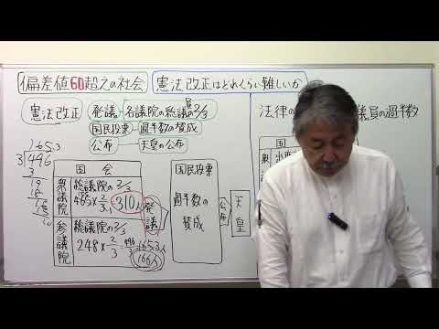 偏差値60超えの社会　憲法改正がどれほど困難か？