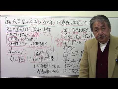 桓武天皇の子孫は300年以上かけて政権を取り戻し、滅亡した。