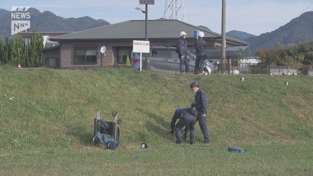 車いすの男性が車にはねられたか、山口市の市道 男性は死亡…警察がひき逃げ事件として捜査