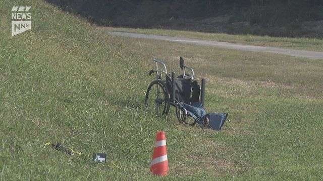 車いすの男性が車にはねられたか、山口市の市道 男性は死亡…警察がひき逃げ事件として捜査
