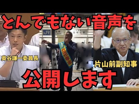 驚愕【立花孝志】※兵庫県百条委員会でのマル秘音声が流出。兵庫県片山副知事と百条委員会の奥谷謙一委員長との会話音声がヤバすぎる....【立花孝志 齋藤元彦 兵庫県   NHK党】