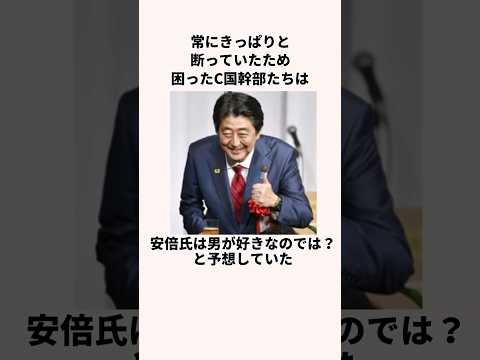 「●イだと噂された男」安倍晋三元総理についての雑学