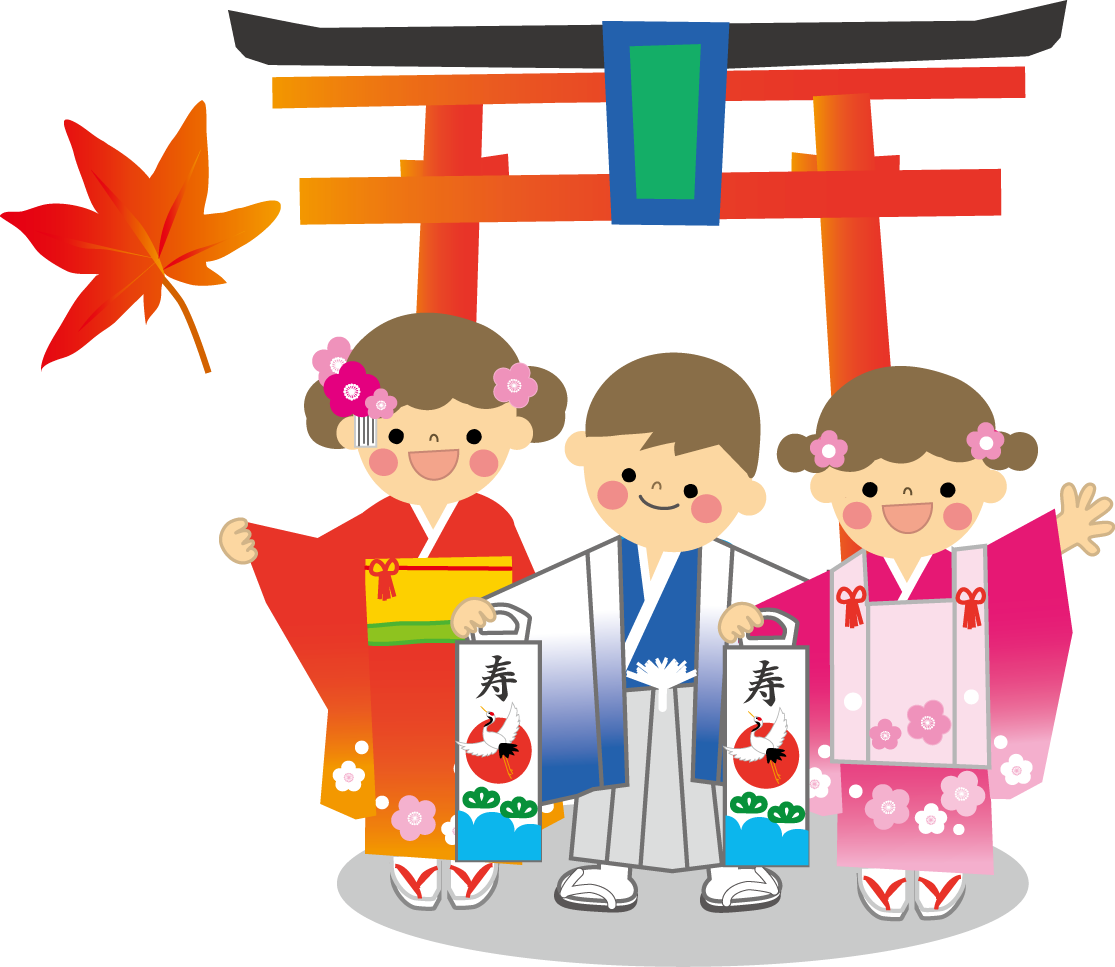 七五三の写真（他の兄弟姉妹の服装）