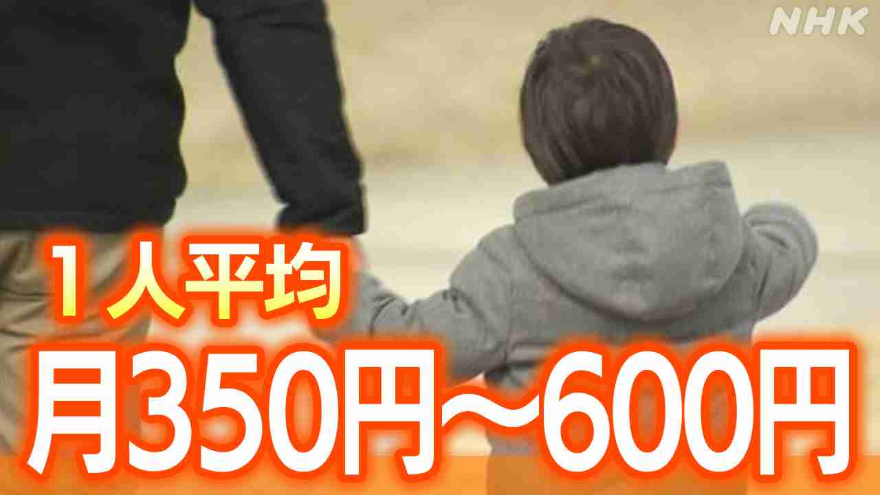 「子ども・子育て支援金」であなたの負担はどうなる？保険加入者1人平均月350円～600円 被保険者 最高950円 | NHK | 少子化