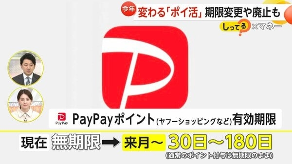 2025年「ポイ活」大変革へ…dポイントは有効期限48から12カ月、ペイペイは一部で無期限廃止に…各社有効期限短縮の波　ふるさと納税サイトも仲介サイトP廃止へ【しってる？】｜FNNプライムオンライン