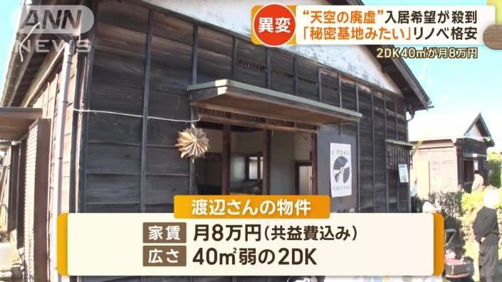 “天空の廃虚”に入居希望殺到　昭和の荒れた木造団地リノベ　個人店が続々…観光地に