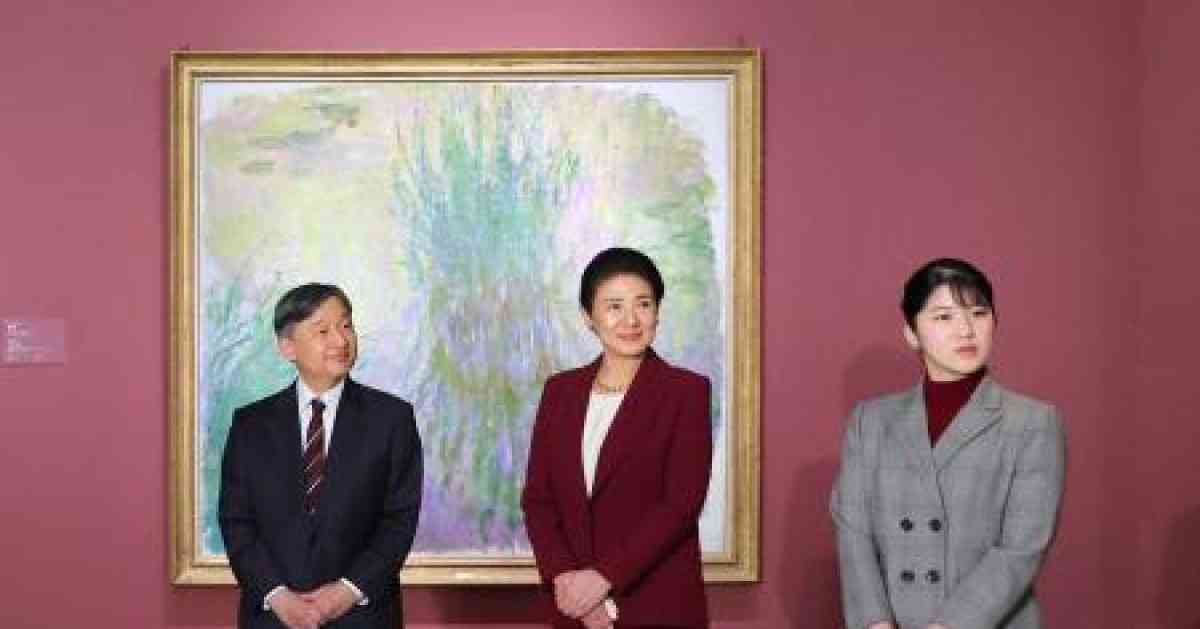 天皇ご一家、モネ展鑑賞 | 全国のニュース | 岩手日報 IWATE NIPPO