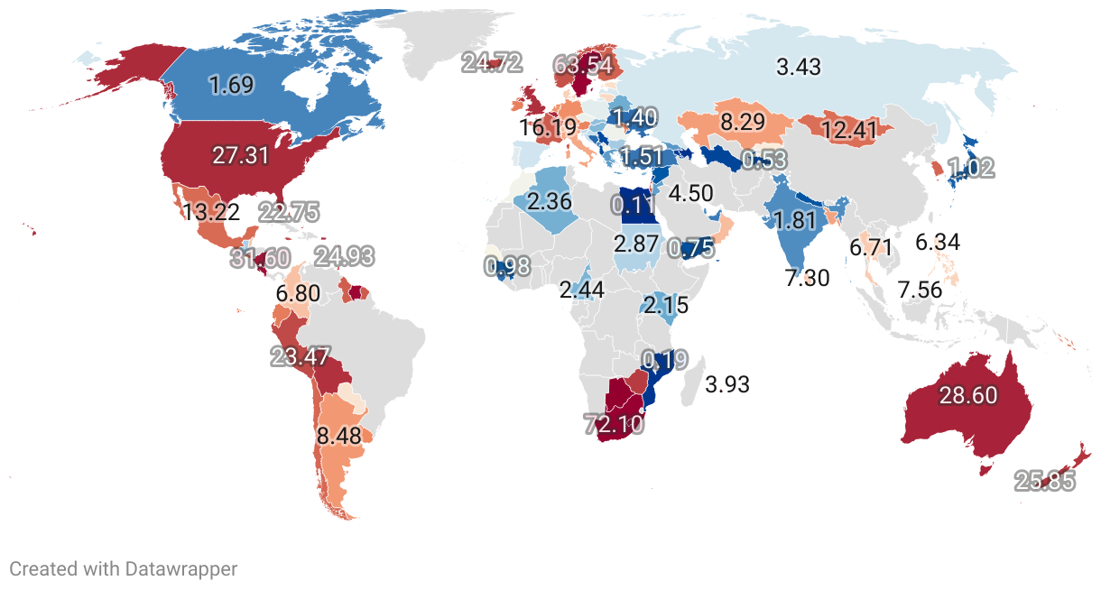 Rape Statistics By Country 2025