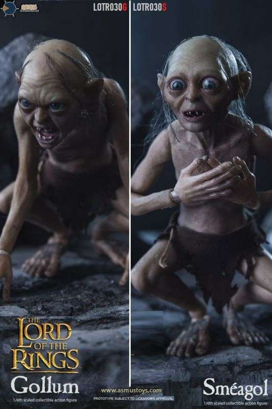 Asmus Toys 1/6  LOTR030 ロードオブザリング ゴラム スメアゴル アクションフィギュア 2種 LOTR030G  LOTR030S ロード・オブ・ザ・リング