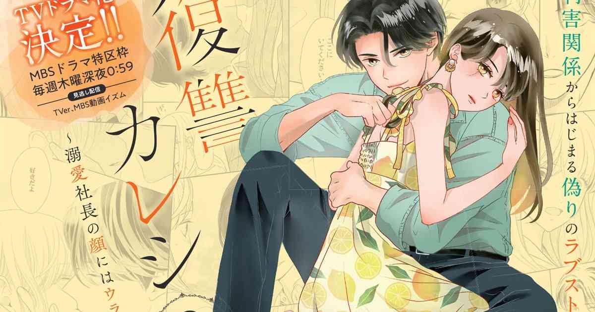 「復讐カレシ～溺愛社長の顔にはウラがある～」TVドラマ化、MBSドラマ特区枠で - コミックナタリー