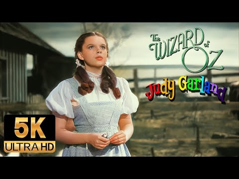 Judy Garland AI 5K Colorized / Restored - The Wizard of Oz - Somewhere Over the Rainbow (1939)