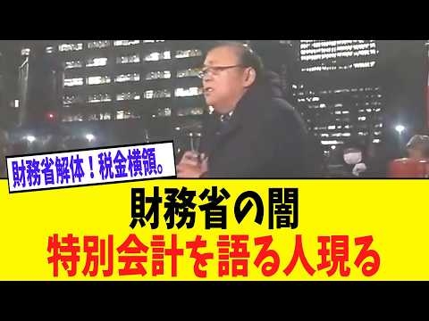 財務省解デモで財務省の『特別会計の闇』が言及される