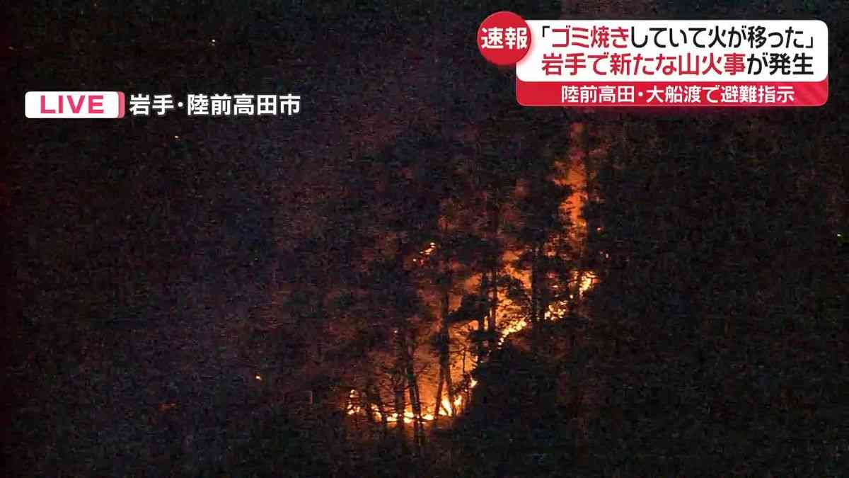 「ゴミ焼きをしていて火が移った」岩手で新たな山火事　陸前高田市と大船渡市で避難指示（2025年2月25日掲載）｜日テレNEWS NNN