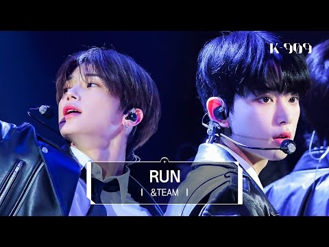 [최초공개/Next Generation] 앤팀 (&TEAM) - RUN (원곡 : 방탄소년단) l @JTBC K-909 230708 방송