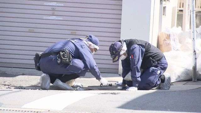 男性の顔に液体かけて火をつける事件　男は逃走　殺人未遂容疑で行方を追う　大阪市西成区