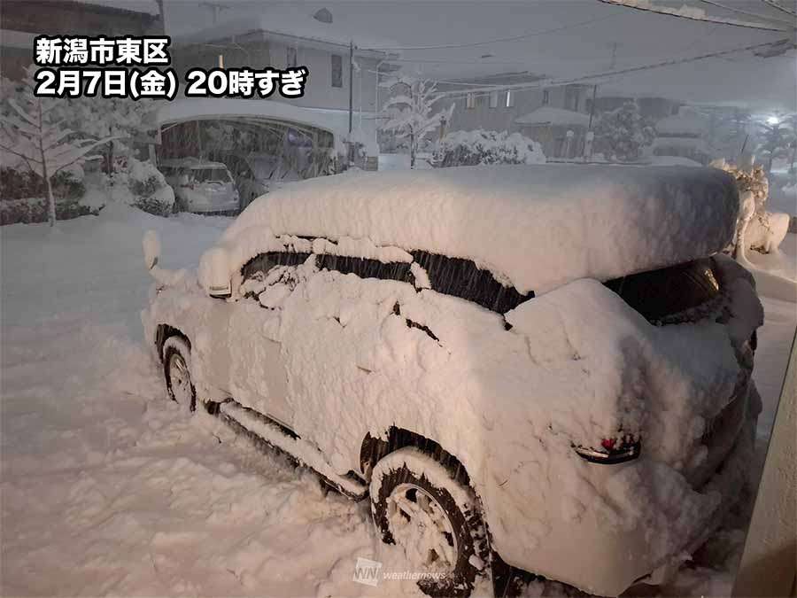 今日が寒気の影響ピーク 東海や近畿で高速道路など一部通行止め 新潟市では56年ぶりの大雪、日本海側は引き続き警戒