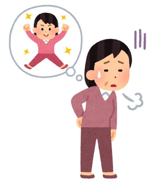急に感じた老化
