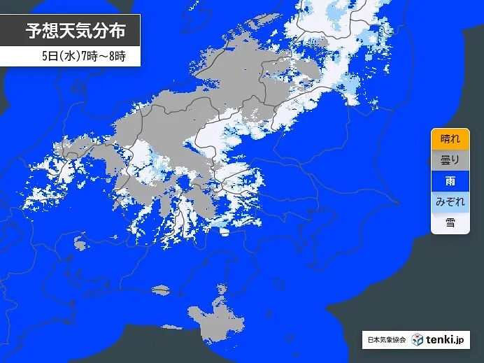 今日5日の関東地方　朝の通勤・通学時　雪による交通の乱れに注意