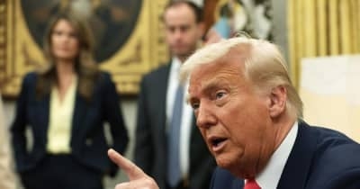 トランプ氏、対ロシア制裁検討　和平交渉推進へ圧力、関税も ｜ 共同通信