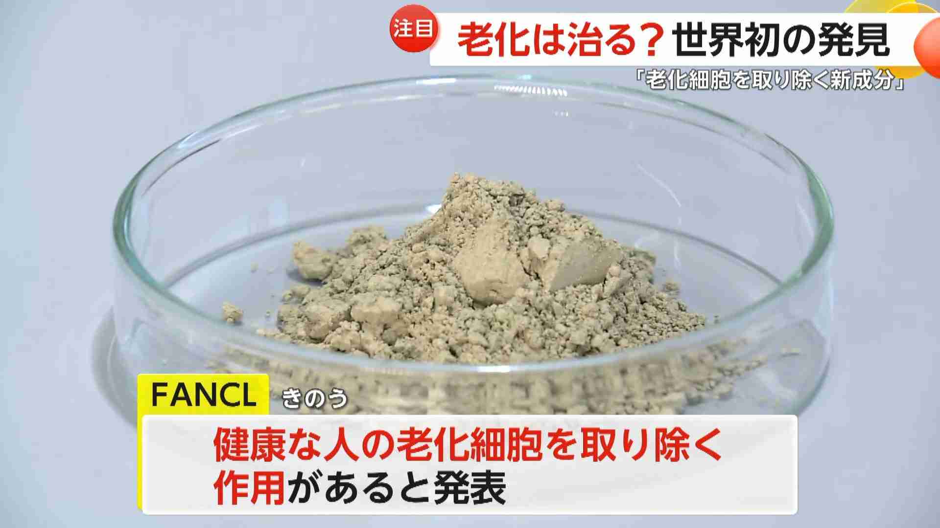 「老化は治る?」ファンケルが世界初“老化細胞取り除く新成分”発見 健康寿命の増進へ…サプリメントとして今春発売予定
