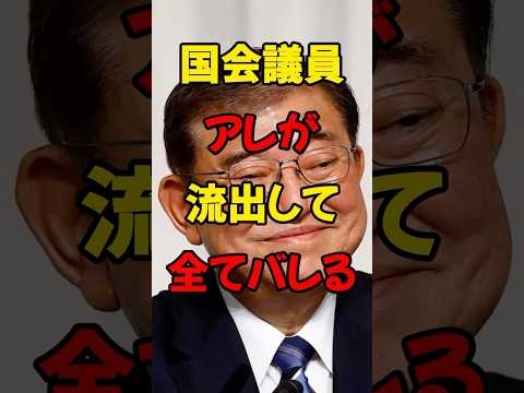 国会議員、あれが流出して全てバレる #政治 #税金 #自民党 #石破 #財務省 ＃shorts