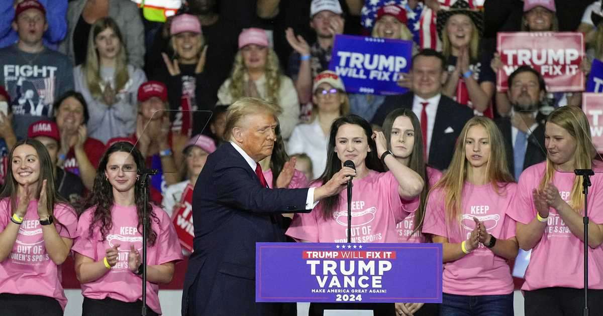 「性別は2つ」「女子スポーツから男性締め出す」トランプ氏のLGBT論、大統領選に影響