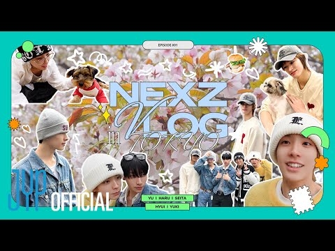 [NEXZ Vlog] Tokyo Vlog #1 | お花見して?ハンバーガー食べて?ワンちゃんと遊んで幸せな日??