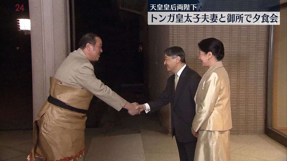 天皇皇后両陛下、トンガ皇太子夫妻と御所で夕食会（2025年4月17日掲載）｜日テレNEWS NNN