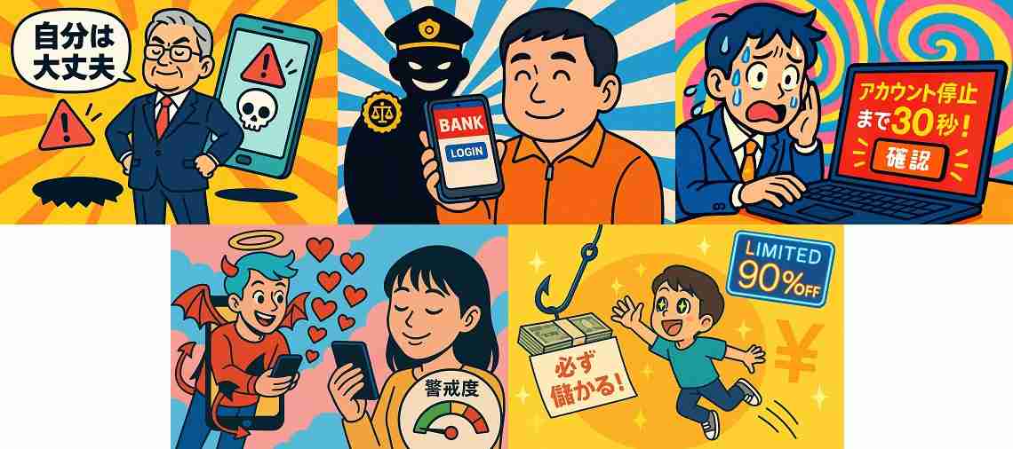 ネット詐欺に引っかかりやすい人　5つのタイプ