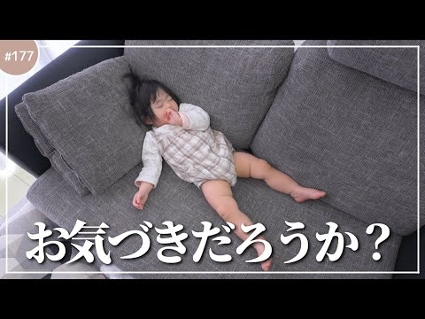 70サイズはさすがにパツパツな1歳0ヶ月