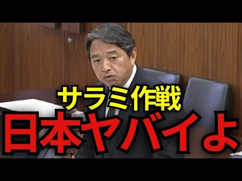 【榛葉賀津也】中国による土地取得の実態がヤバすぎた！榛葉が喝！「調べなきゃダメだよ！」日本の安全保障危機が直ぐ目の前に！