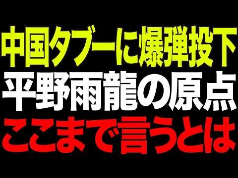 【平野雨龍の原点 】日本の古い政治家よ！「中国タブーに切り込め」前代未聞の痛烈な批判を主張し参院選初見参【政治AI解説・口コミ】
