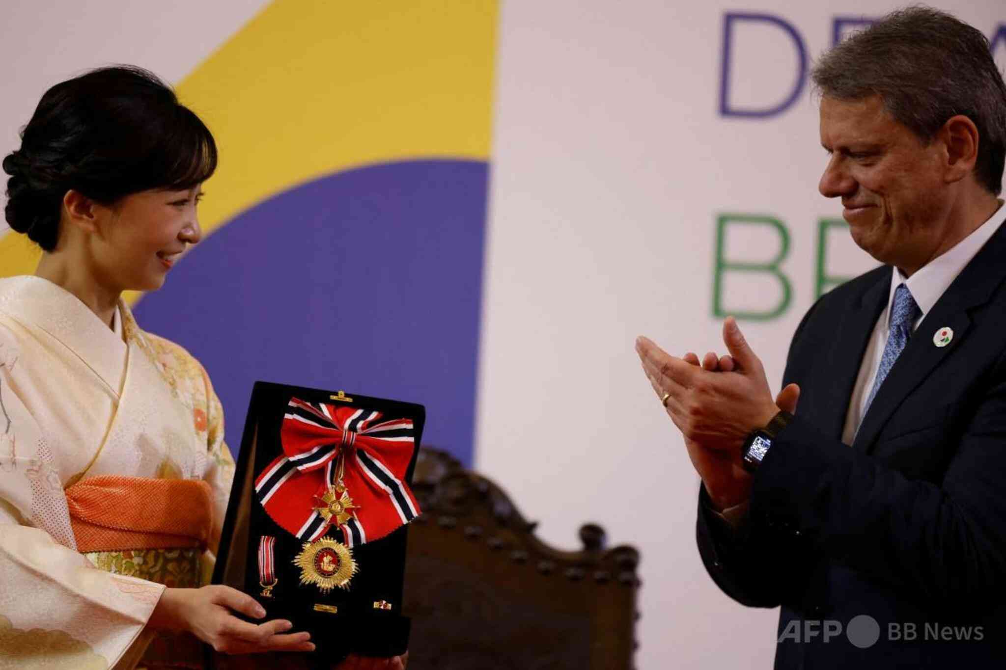 ブラジル・サンパウロ州、佳子さまに勲章（ＡＦＰ＝時事） - Yahoo!ニュース