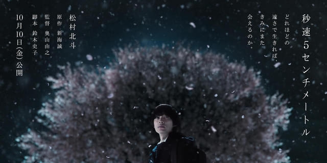 松村北斗主演「秒速5センチメートル」特報映像公開！第2弾ティザービジュアル、新キャスト発表