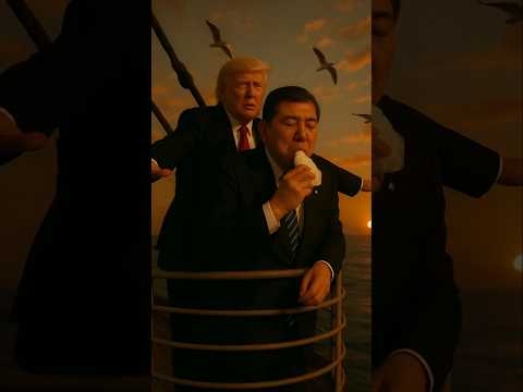 タイタニック号にトランプ大統領と石破総理が乗船したら#トランプ大統領 #石破茂 #おにぎり#タイタニック#ai#shorts #面白動画#生成ai